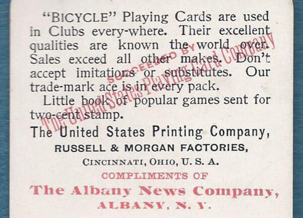 LOT #27 - USPC Bicycle Mechanical Score Card - Image 3