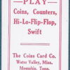 LOT #48 - Coin Cards Game Deck - Image 6