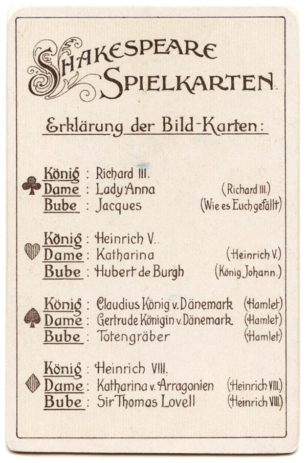 Lot #25: Shakespeare Deck - Image 8