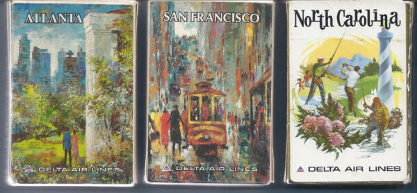 Lot #59: 14 Delta Airlines Souvenir Decks - Image 2