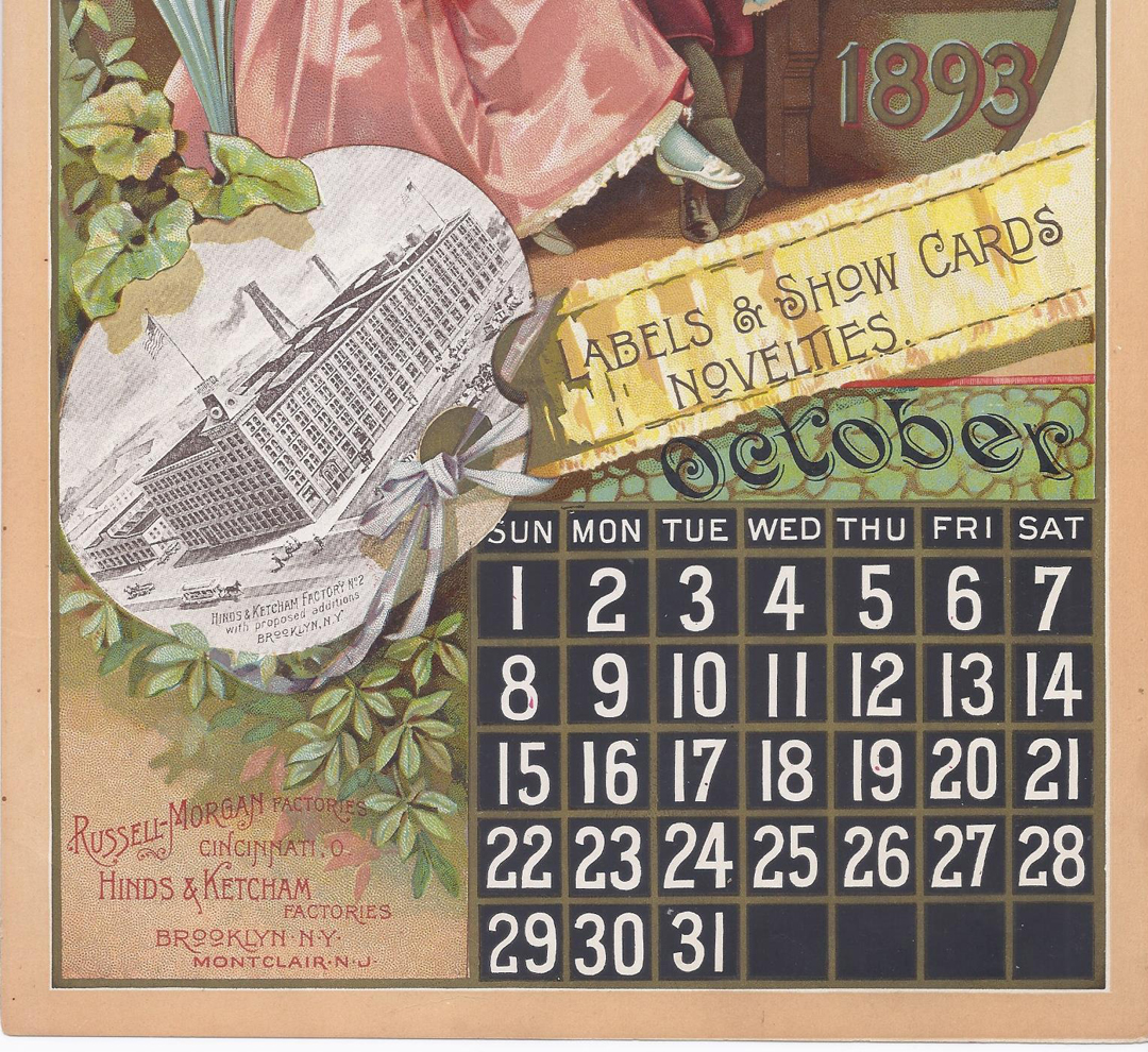 Lot #66: US Printing Calendar Page (October) - Image 3