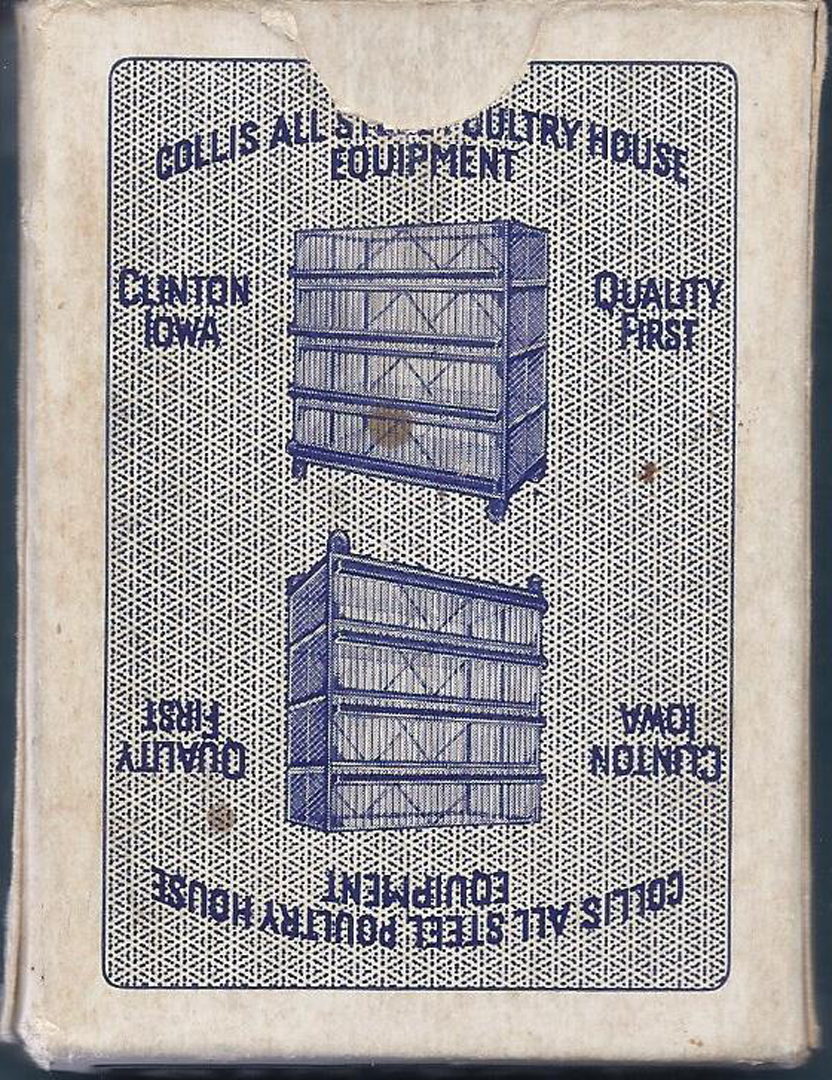 Lot #68: Collis Poultry Equipment Ad Deck