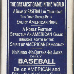Lot #50: T. Norpoth Baseball Game Deck