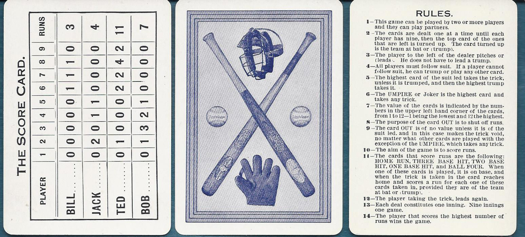 Lot #50: T. Norpoth Baseball Game Deck - Image 5
